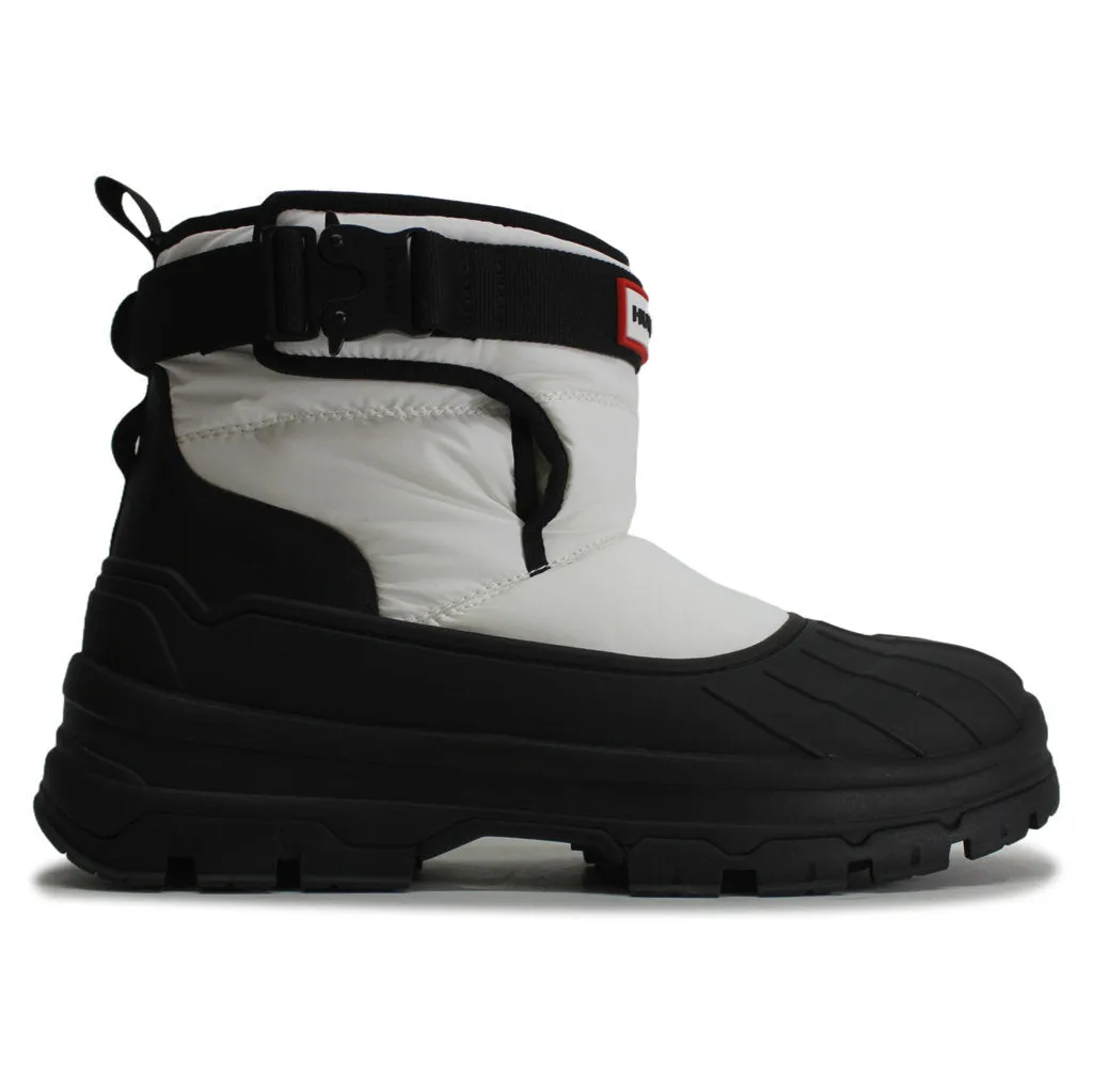 Hunter Short Buckle Synthetic Textile Women's Snow Boots