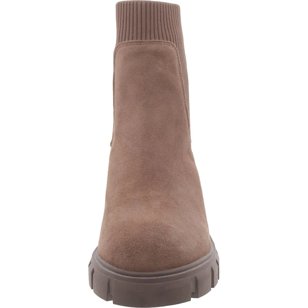 Hutch Womens Suede Lugged Sole Chelsea Boots