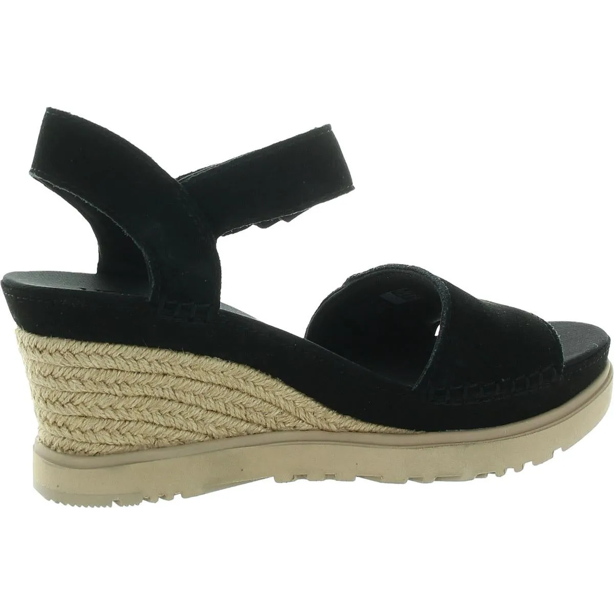 Ileana Strap Womens Leather Ankle Strap Wedge Sandals