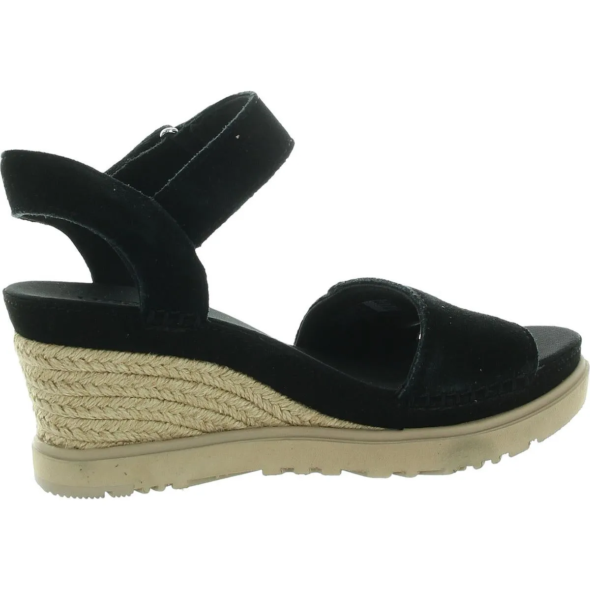 Ileana Strap Womens Leather Ankle Strap Wedge Sandals