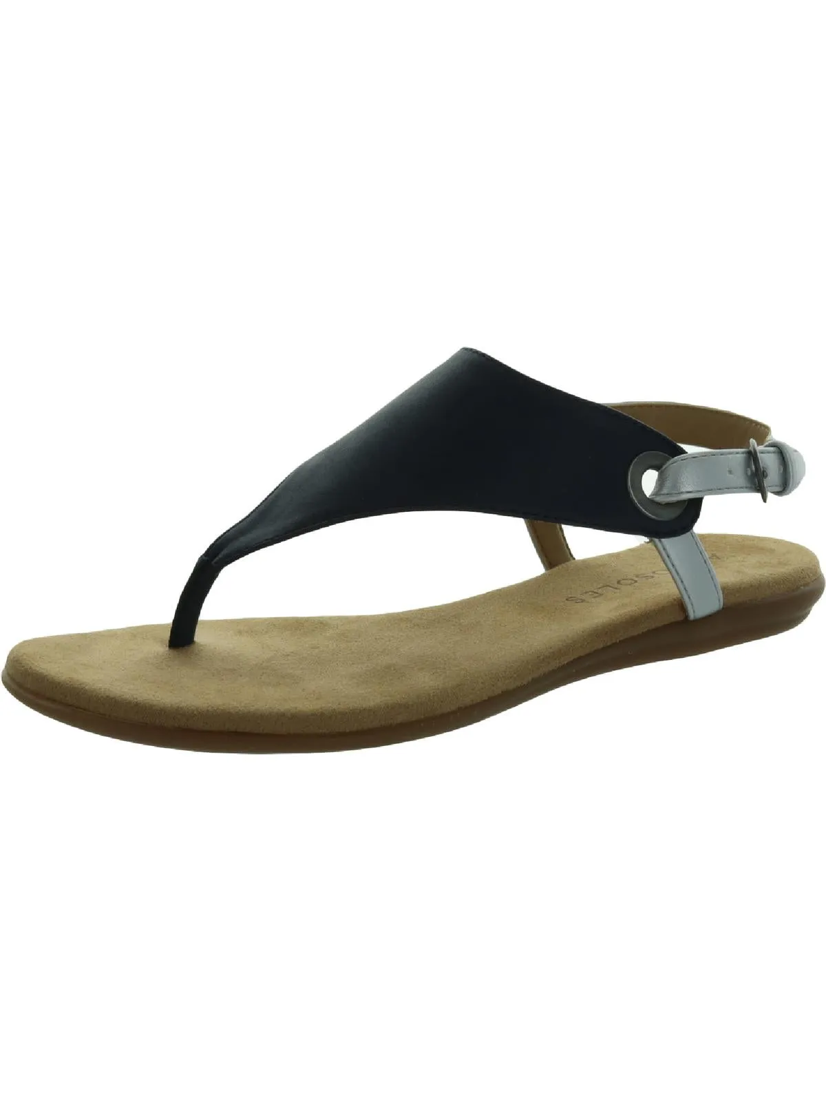 In Conchlusion Womens Grommet T-Strap Slingback Sandals
