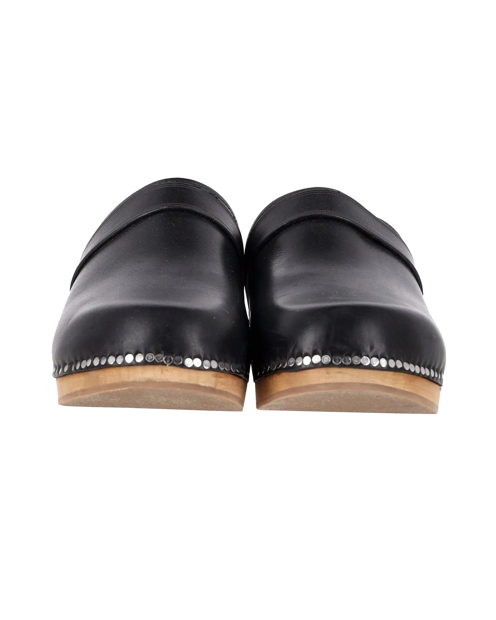 Isabel Marant Thalie Clogs in Black Leather