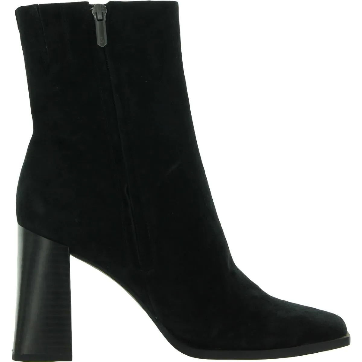Ivette Womens Suede Square Toe Ankle Boots