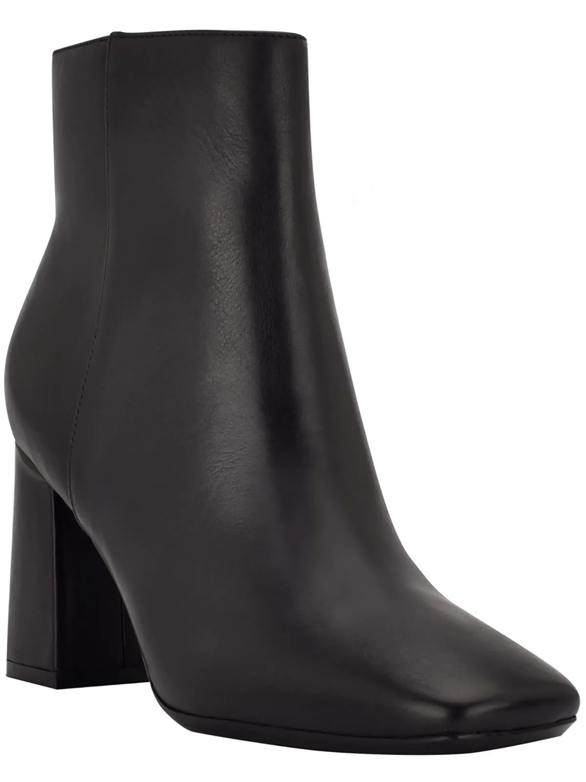 Izial Womens Leather Block heel Ankle Boots