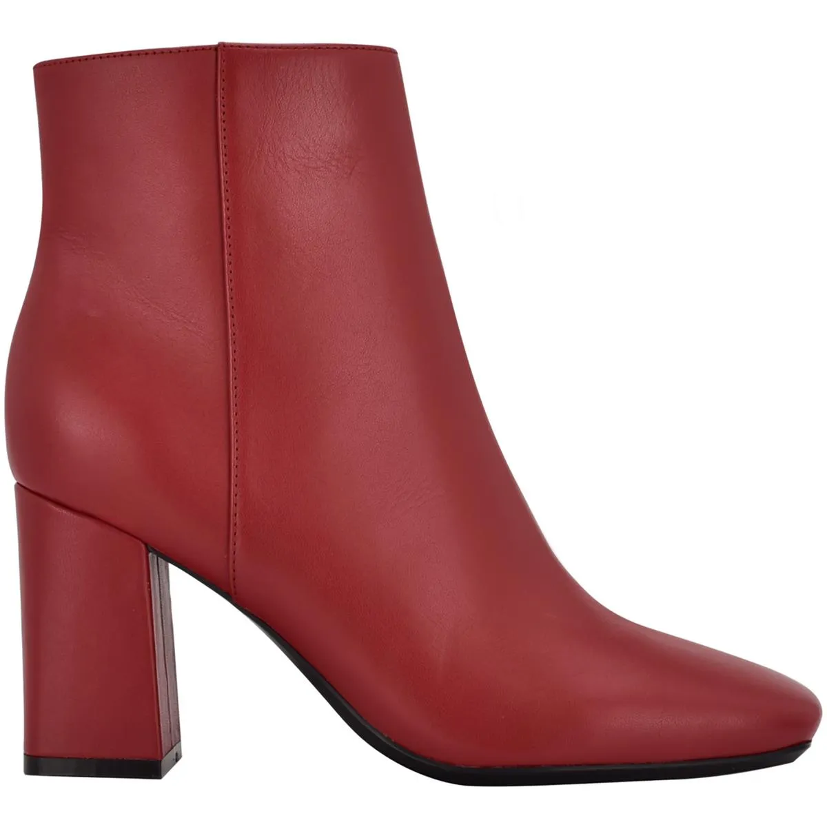 Izial Womens Leather Block heel Ankle Boots