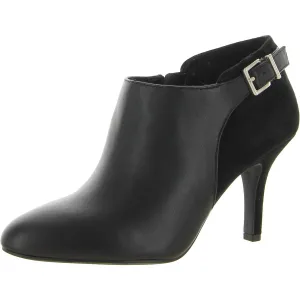 Jasmine Womens Leather Stiletto Shooties