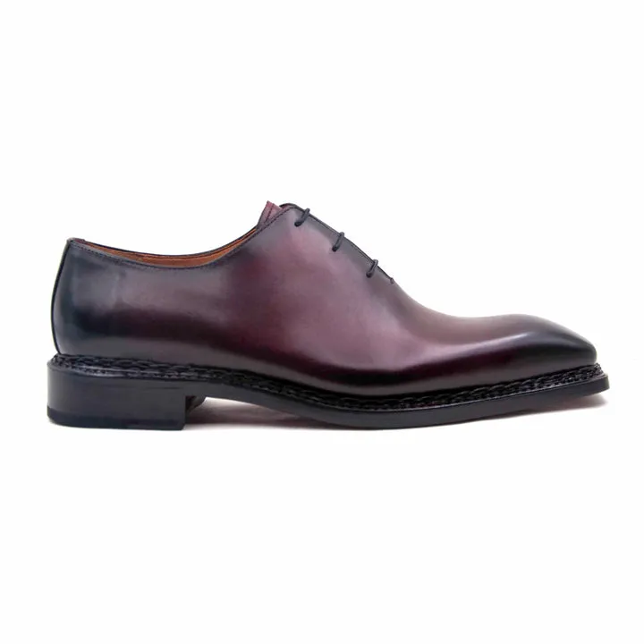 Jason Sr Wholecut Lace Up Shoes - Burgundy
