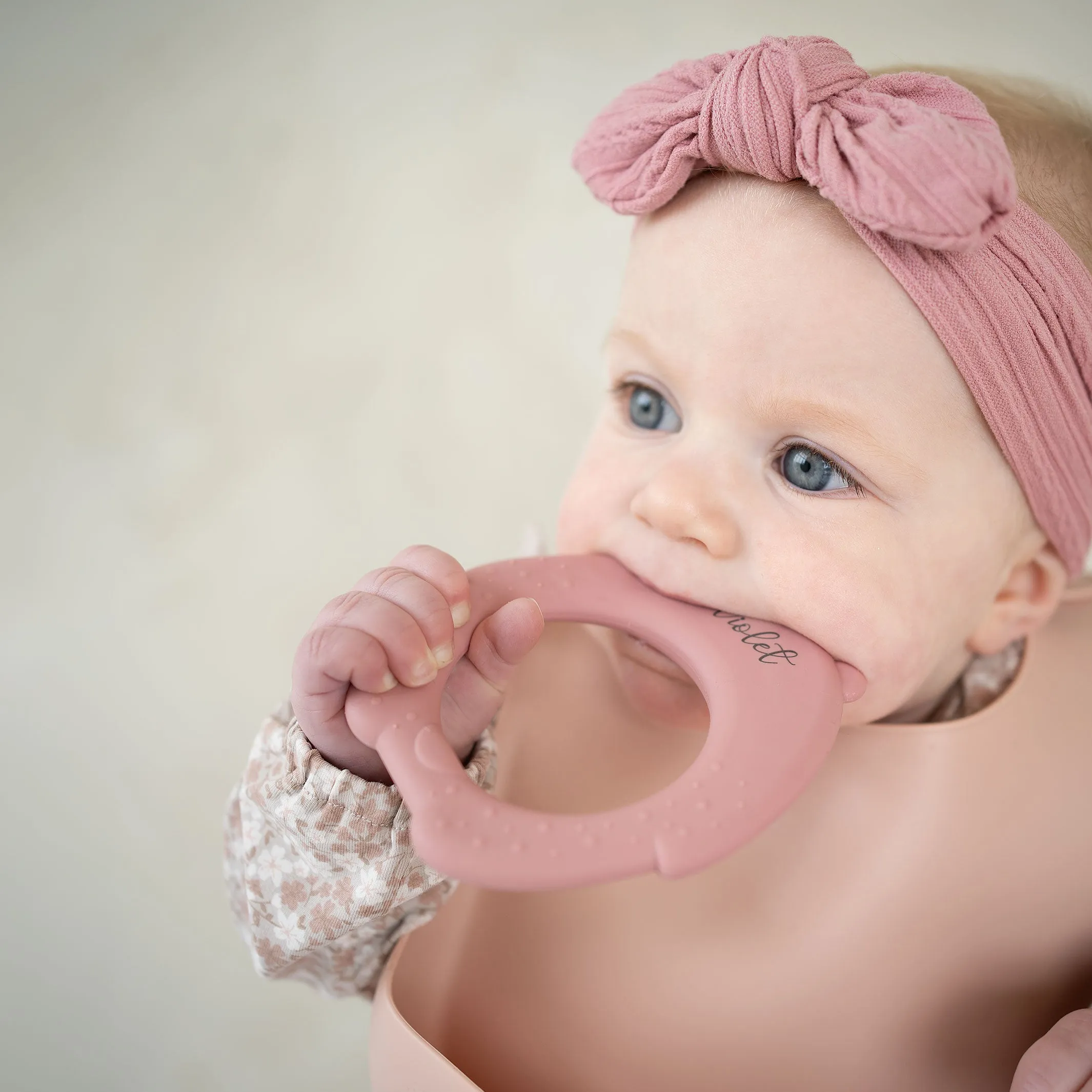 JBØRN Baby Girl Bow Cable Knit Headbands
