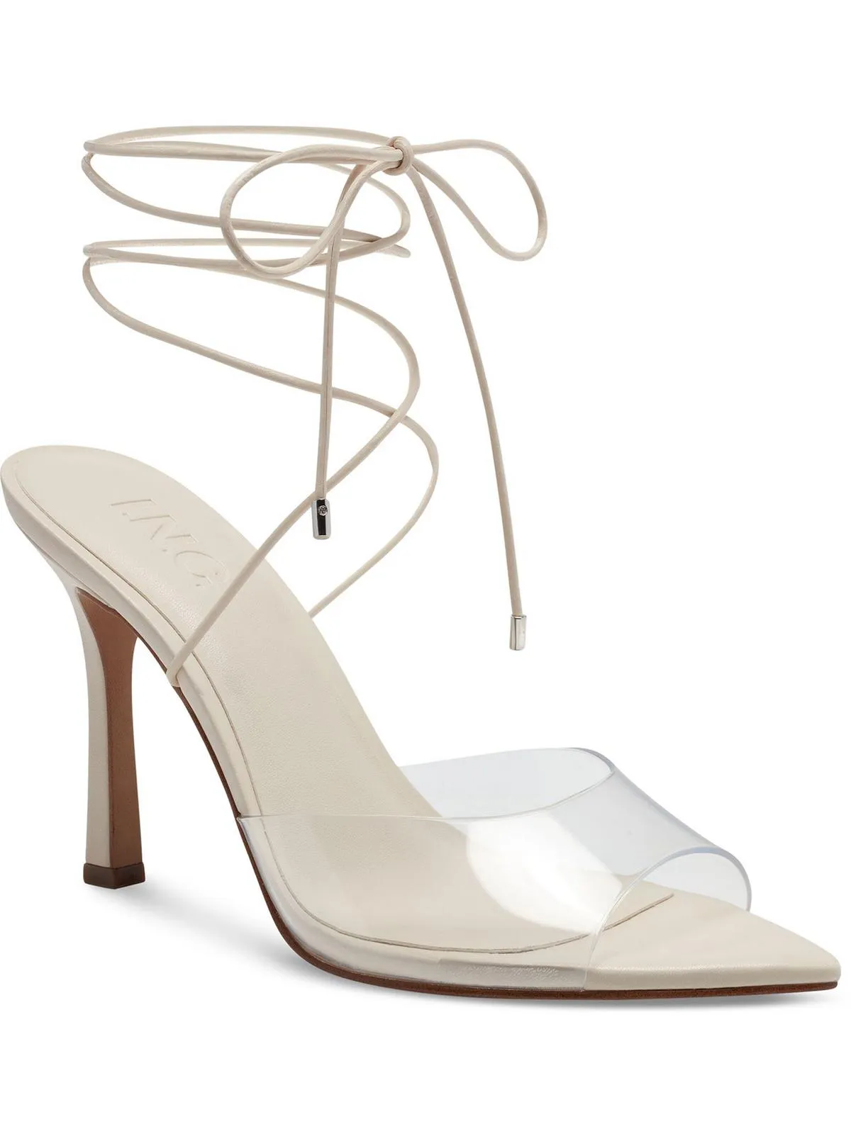 Jesippa Womens Open Toe Tie Strap Heels