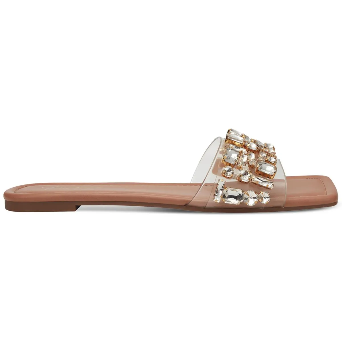 jillene Womens Flat Slip On Slide Sandals