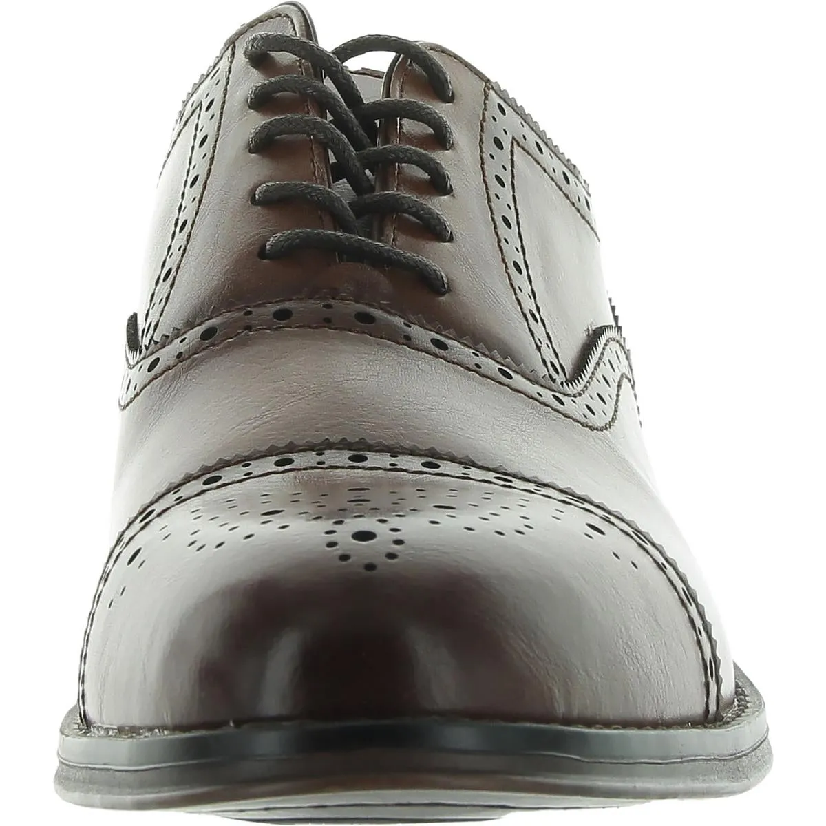 Jimms Mens Block Heel Mot Toe Lace-Up Shoes