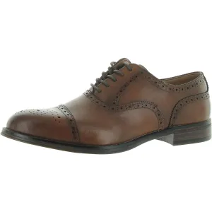 Jimms Mens Block Heel Mot Toe Lace-Up Shoes