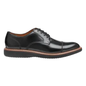 Johnston & Murphy Men's Upton Dress Cap Toe Black Full Grain Leather