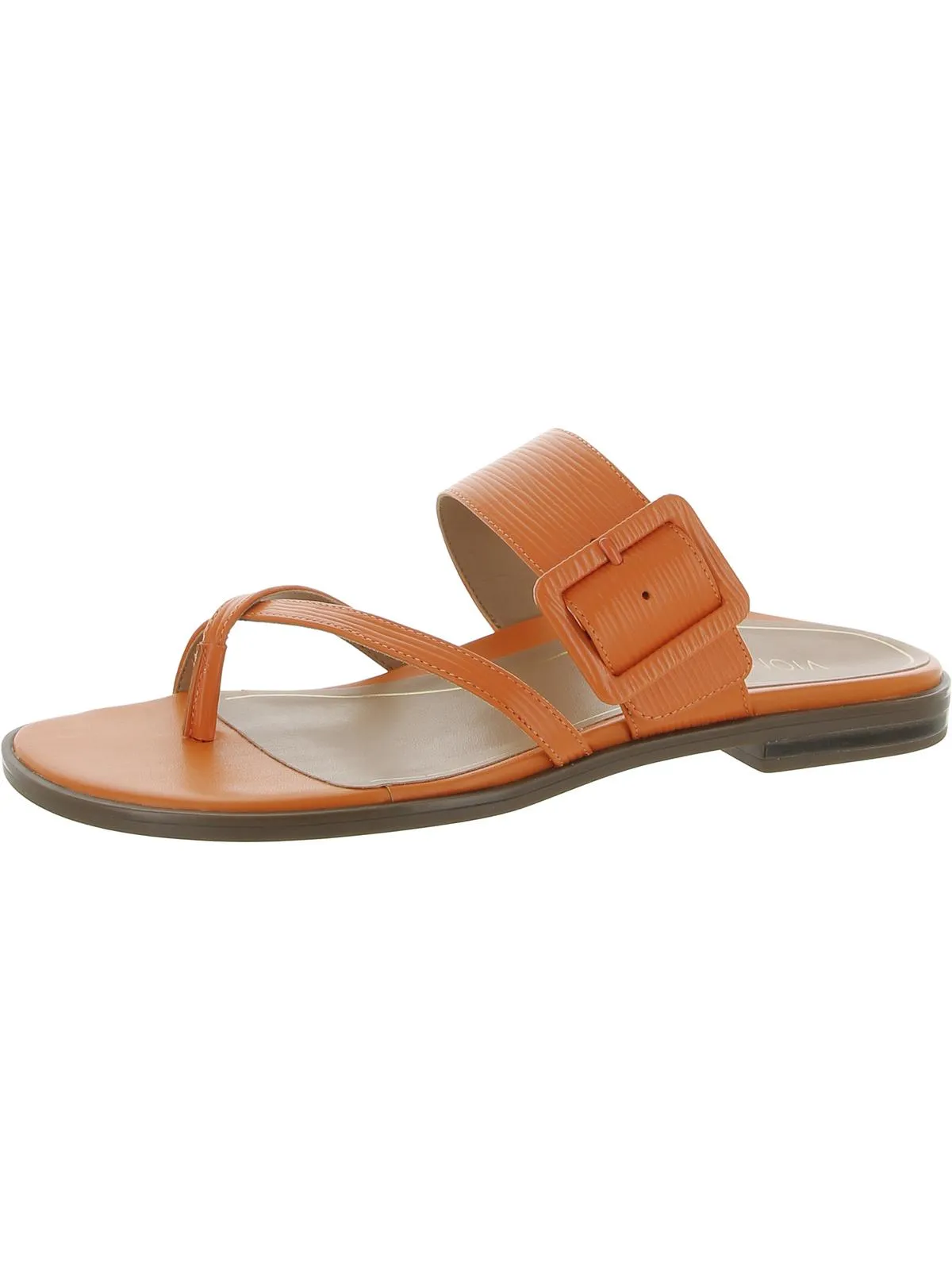 Julep Womens Leather Thong Slide Sandals