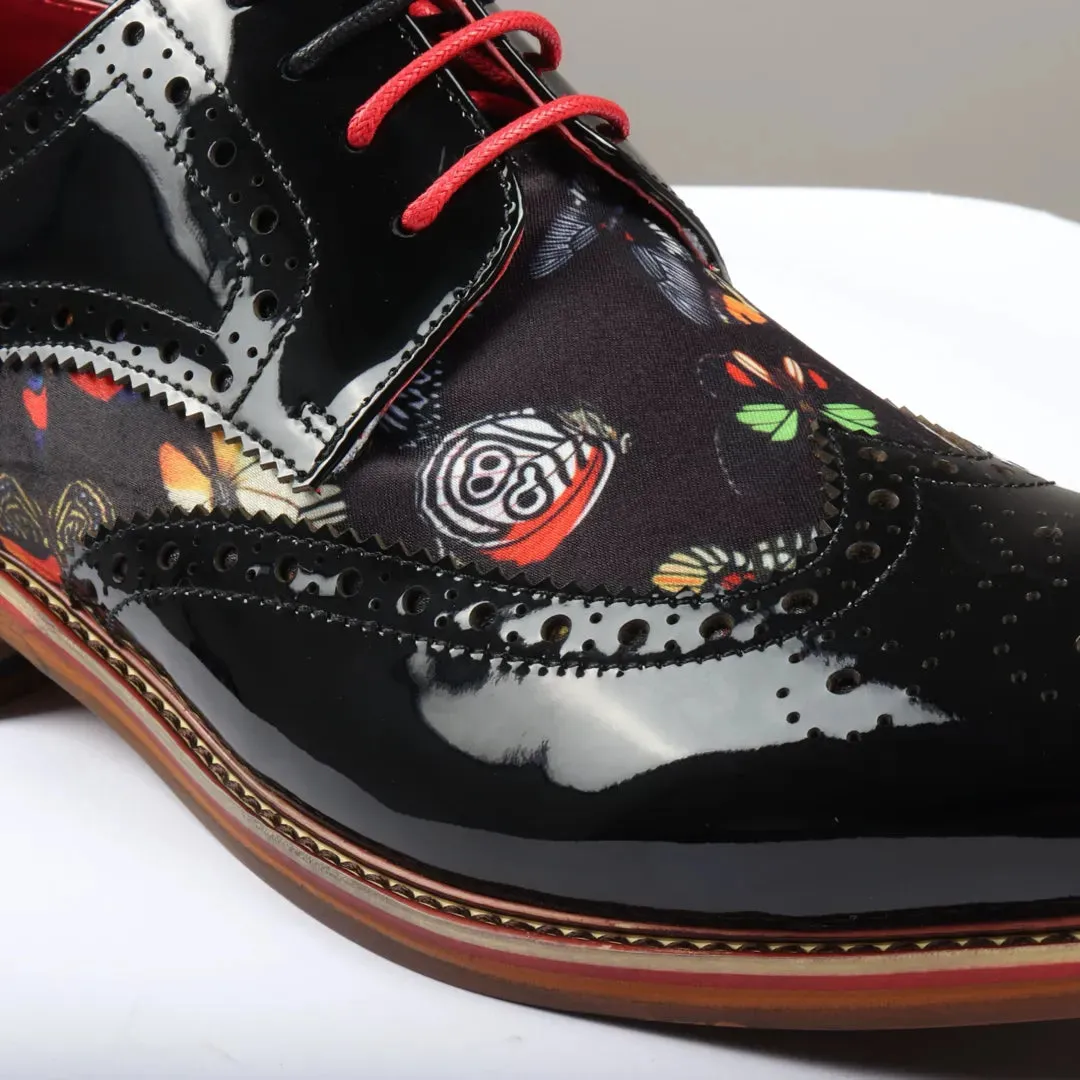 Julius Patent Leather Brogue Shoes