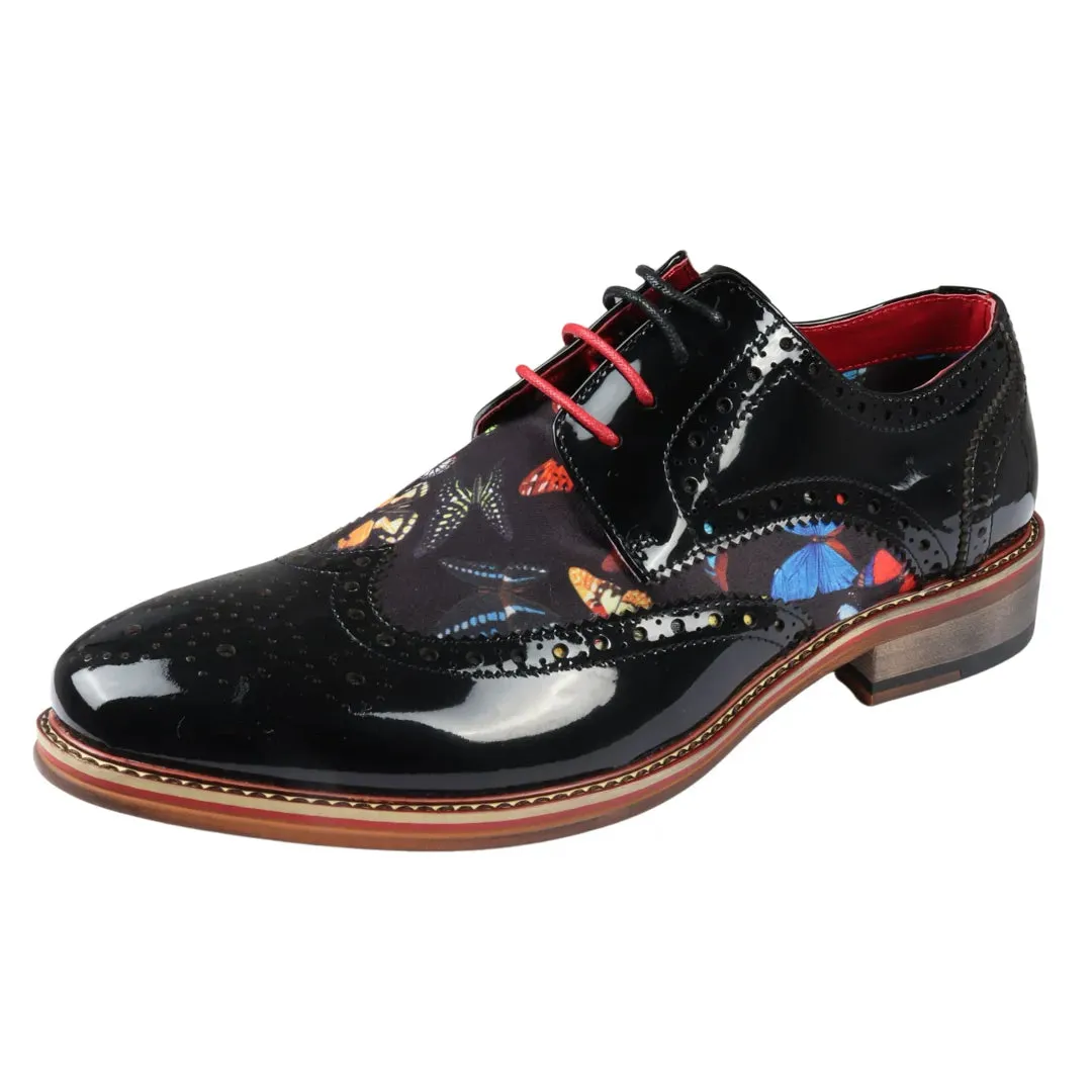 Julius Patent Leather Brogue Shoes