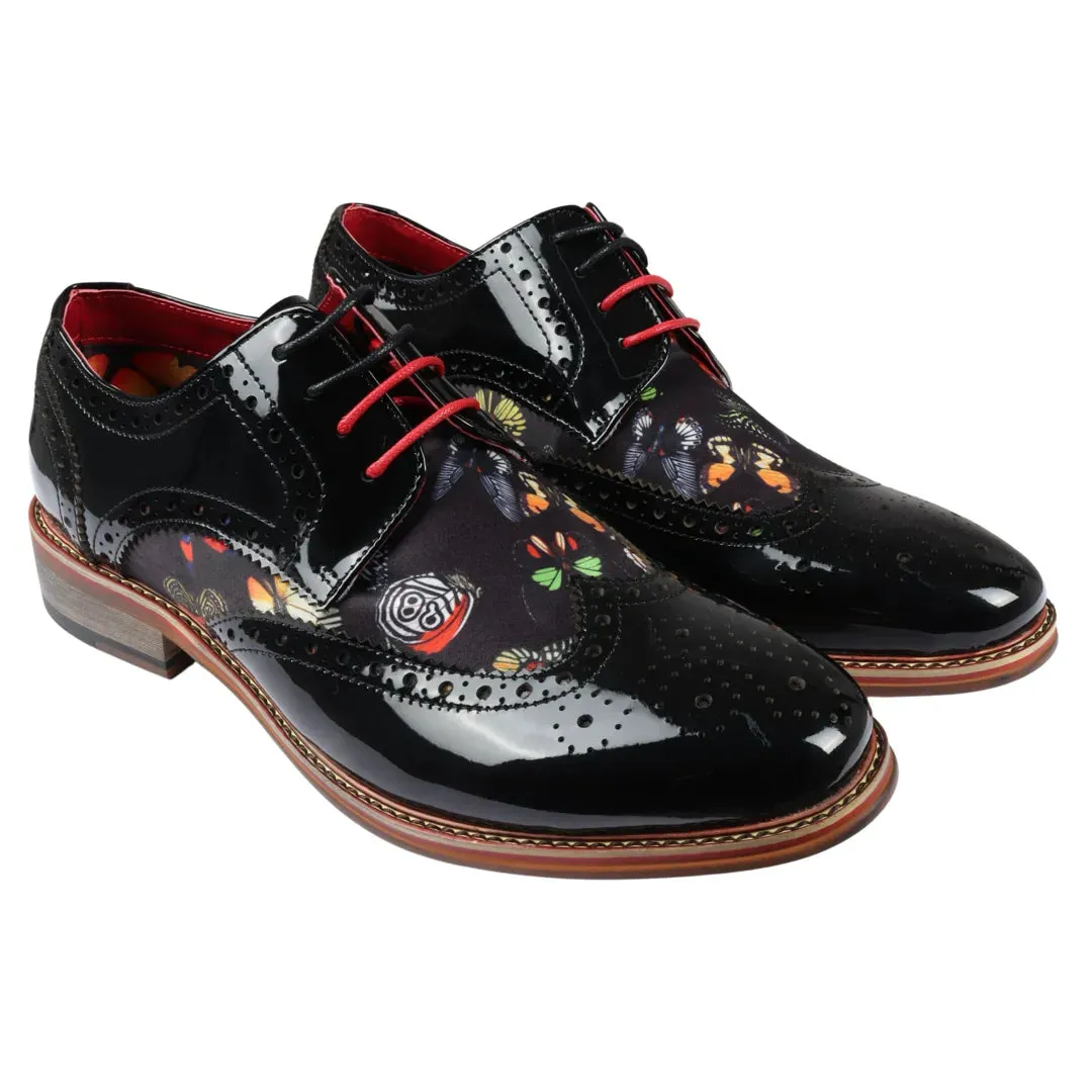 Julius Patent Leather Brogue Shoes