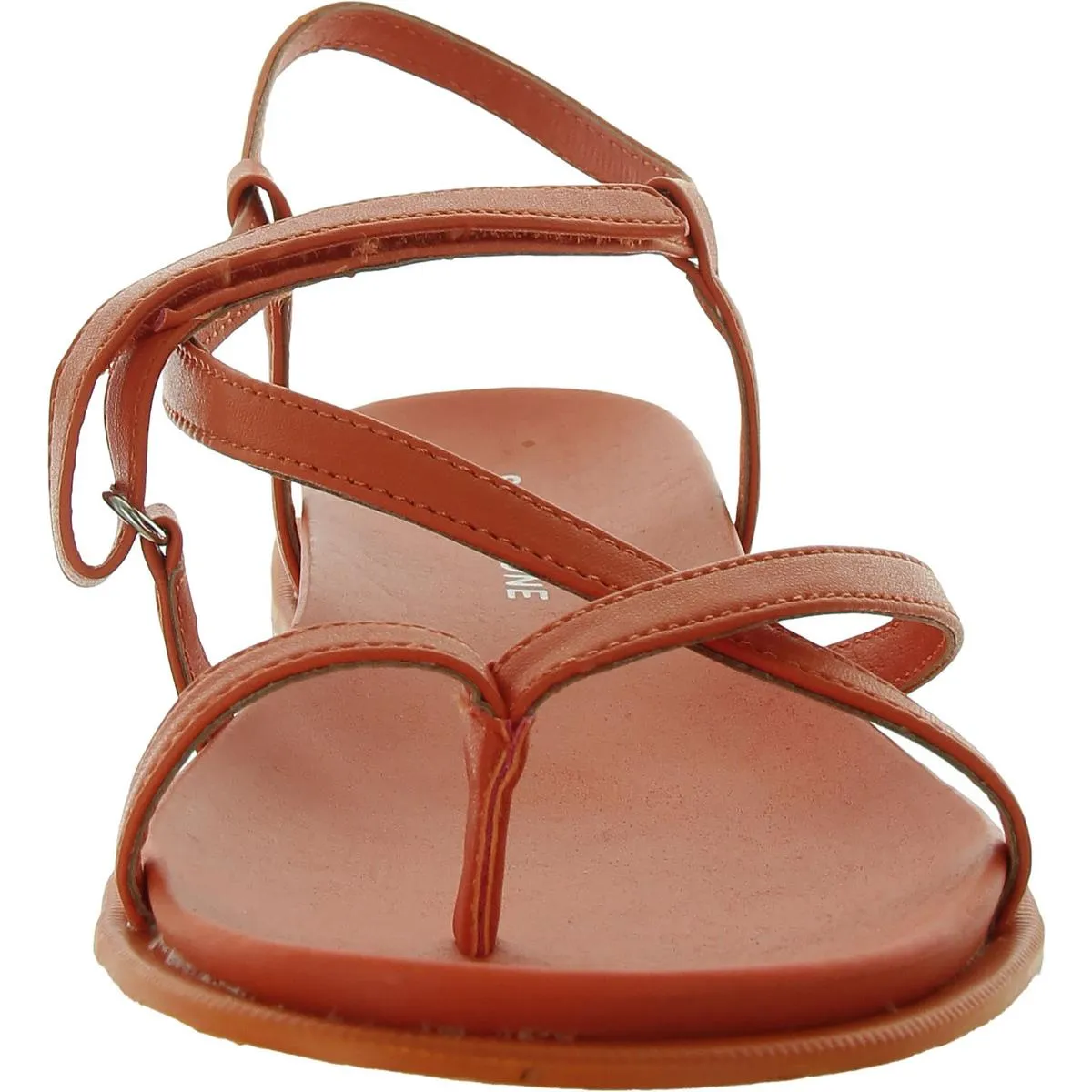 Juune Womens Ankle Strap Flat Slingback Sandals