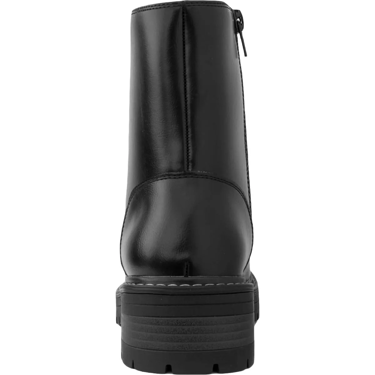 Kaedy Womens Faux Leather Combat & Lace-up Boots