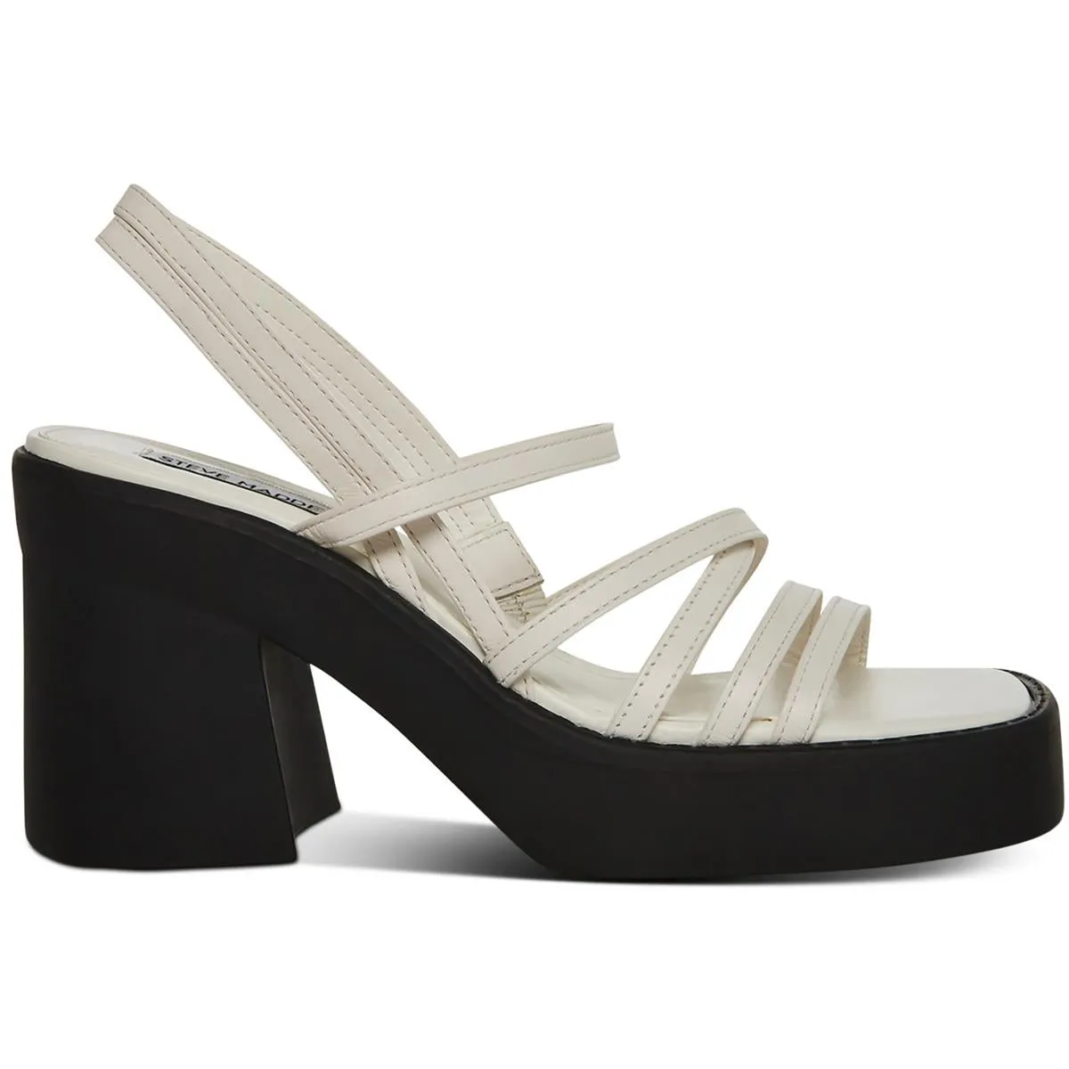 Kalani Womens Leather Strappy Platform Sandals