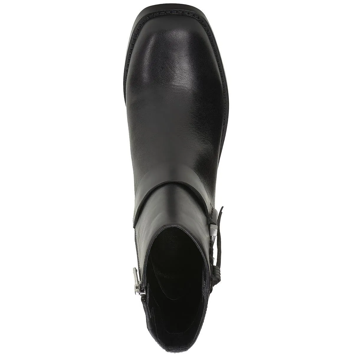 Kamany Womens Zipper Square Toe Ankle Boots