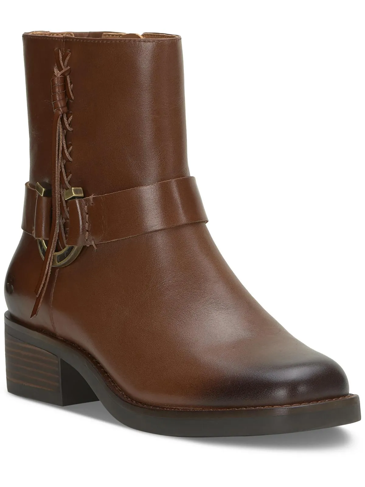 Kamany Womens Zipper Square Toe Ankle Boots