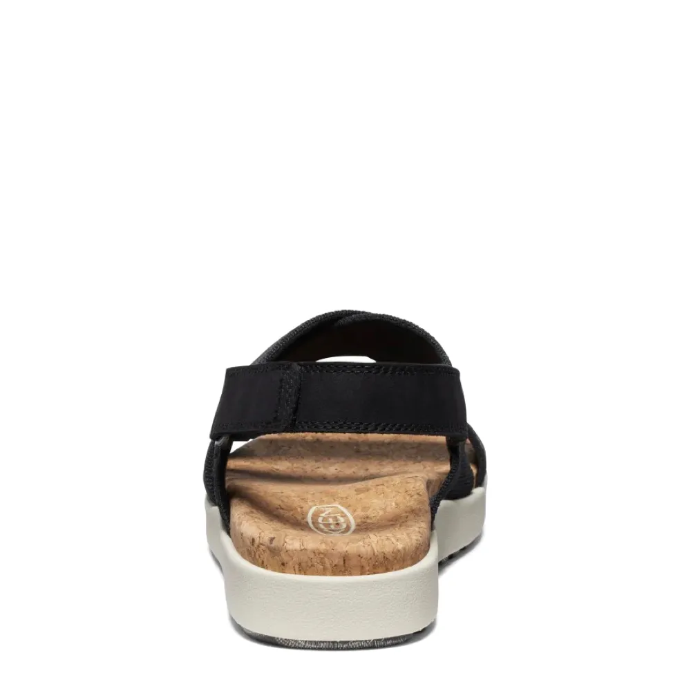 KEEN Women's Elle Criss Cross Sandal in Black/Birch