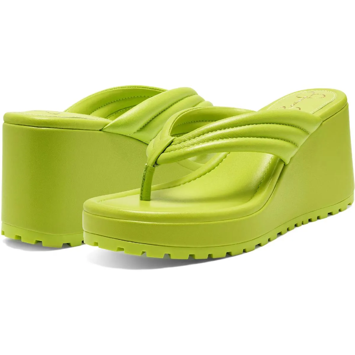 Kemnie Womens Leather Slip On Wedge Sandals