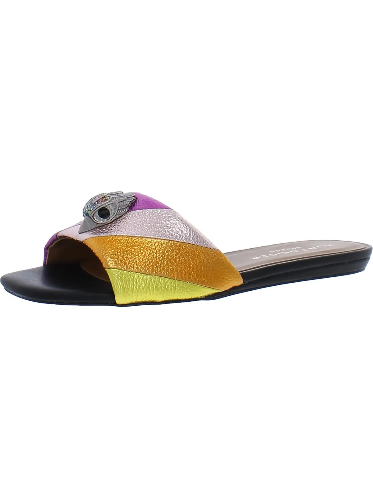 Kensington Womens Satin Embellished Dress Sandals