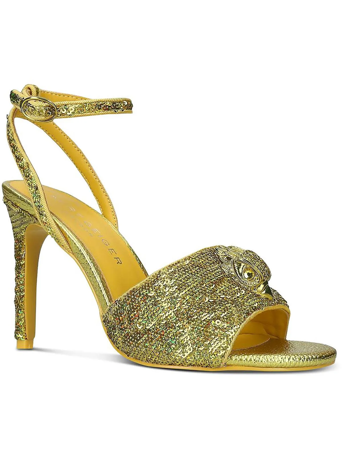 Kensington Womens Satin Embellished Dress Sandals
