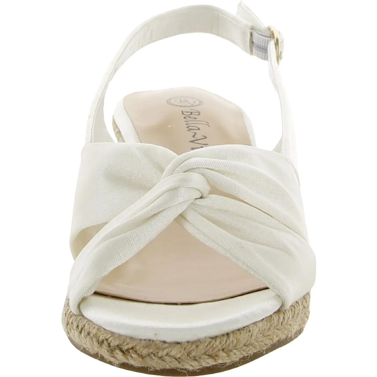 Kimora Womens Silk Open Toe Wedge Sandals