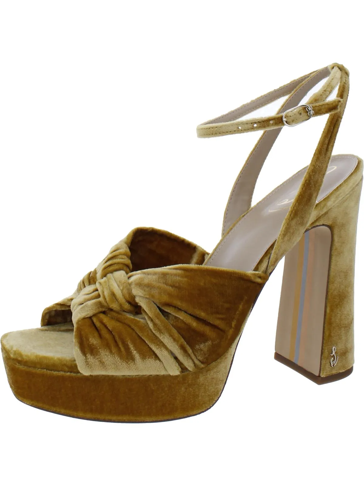 Kristen Womens Knot-Front Platform Sandals