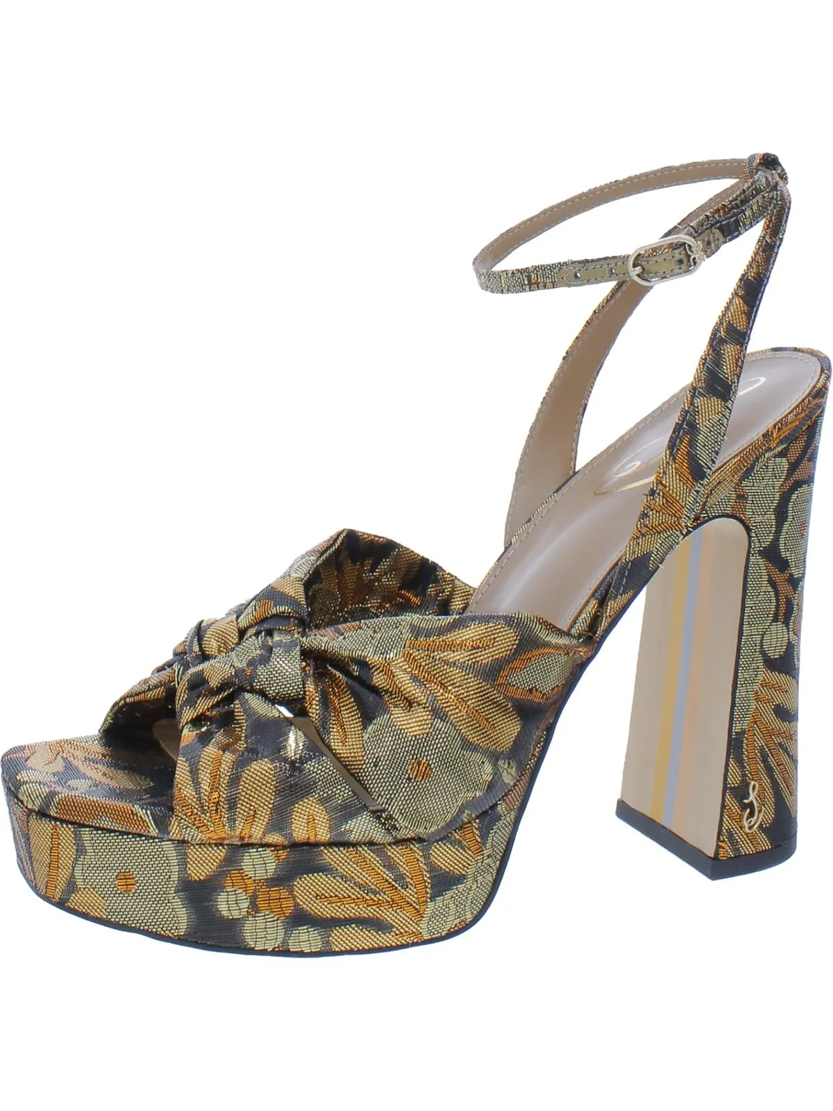 Kristen Womens Knot-Front Platform Sandals
