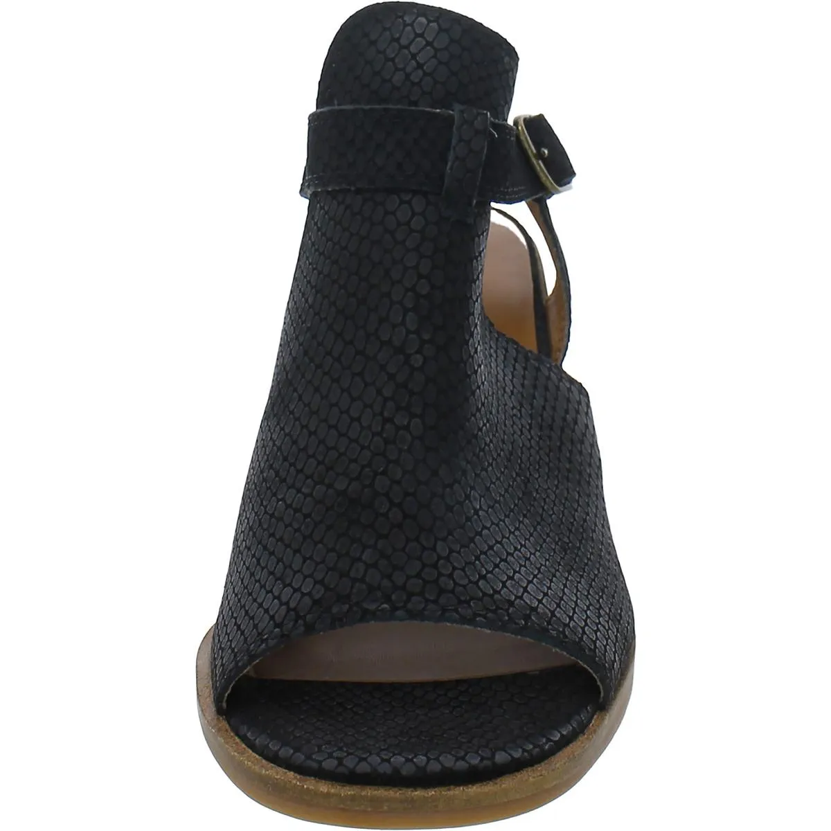 Labradite Womens Leather Dressy Wedge Sandals