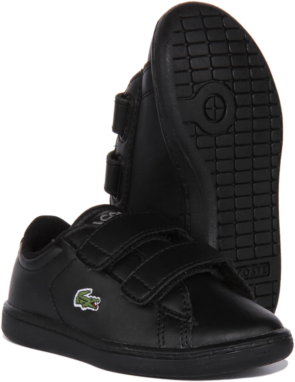 Lacoste Carnaby Evo In Black For Infants Shoes Lacoste