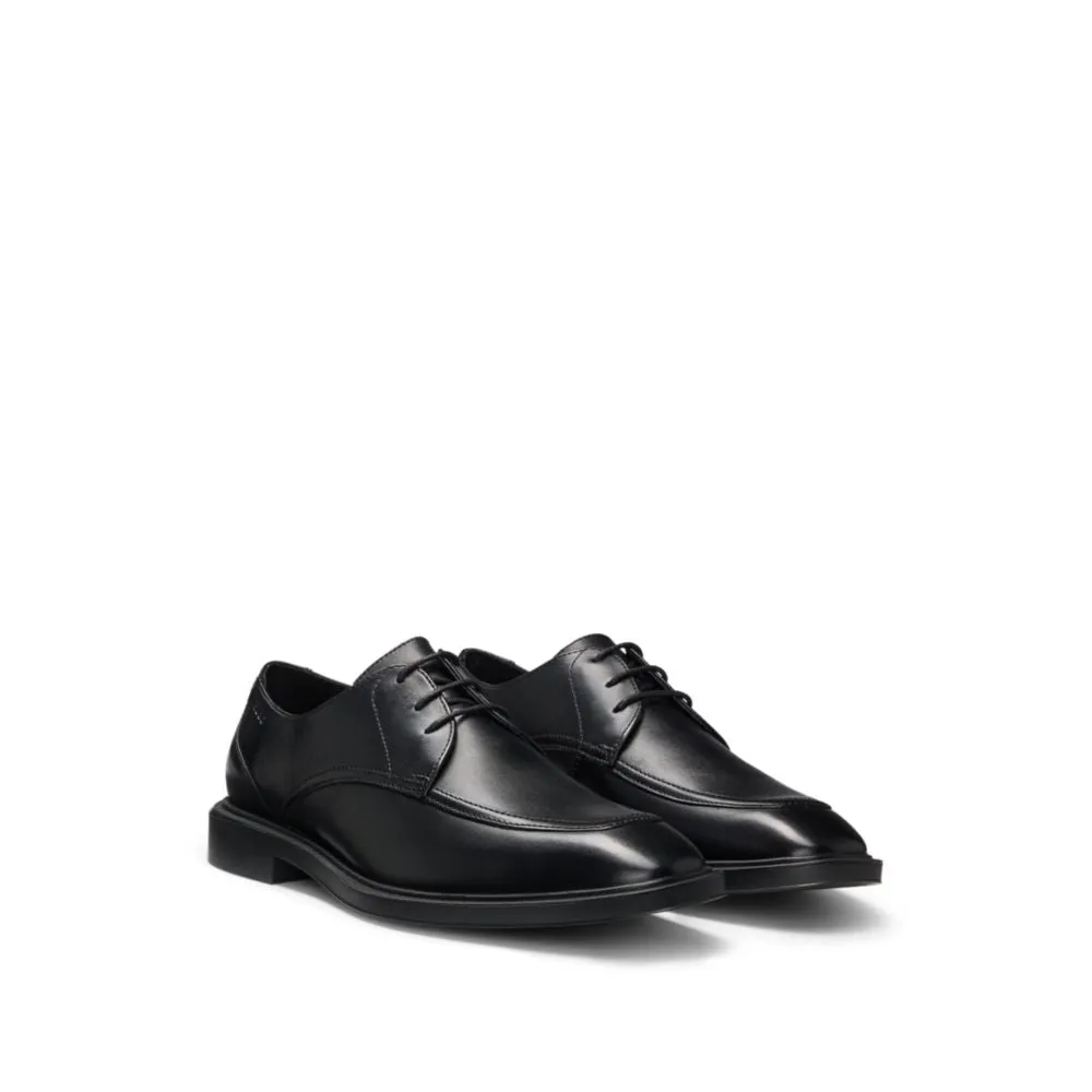 Leather Derby shoes with double stitching