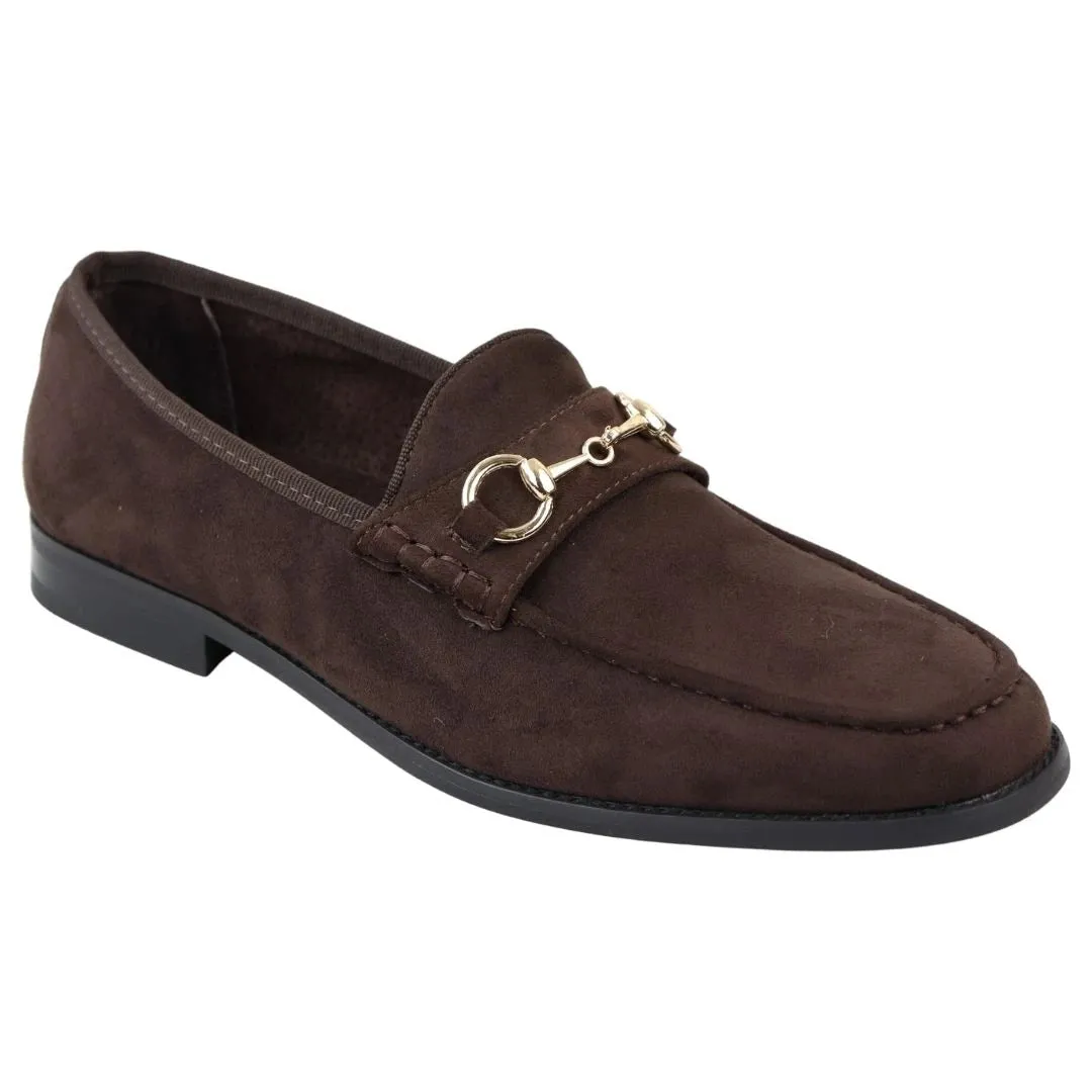 Leather Lined Slip On Suede Loafer Shoes