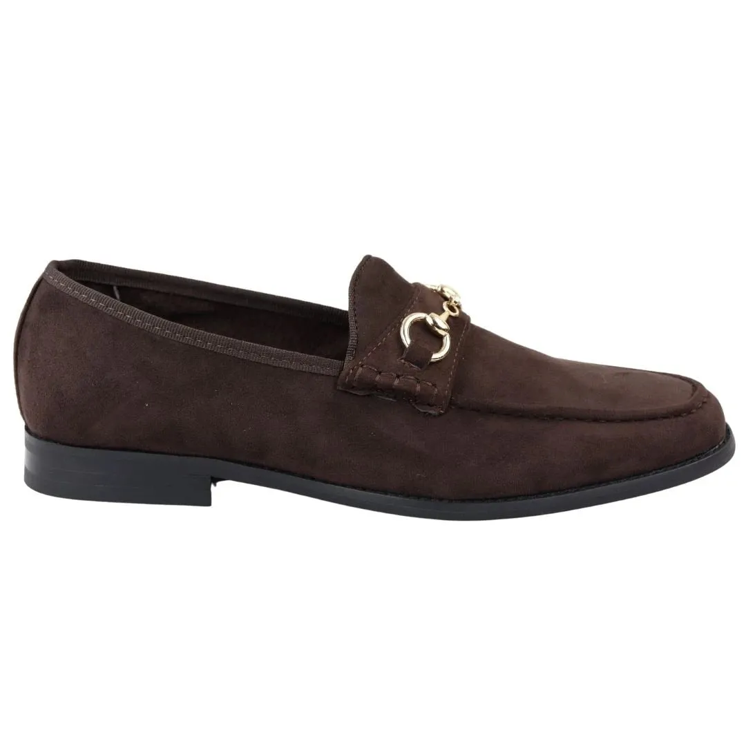 Leather Lined Slip On Suede Loafer Shoes