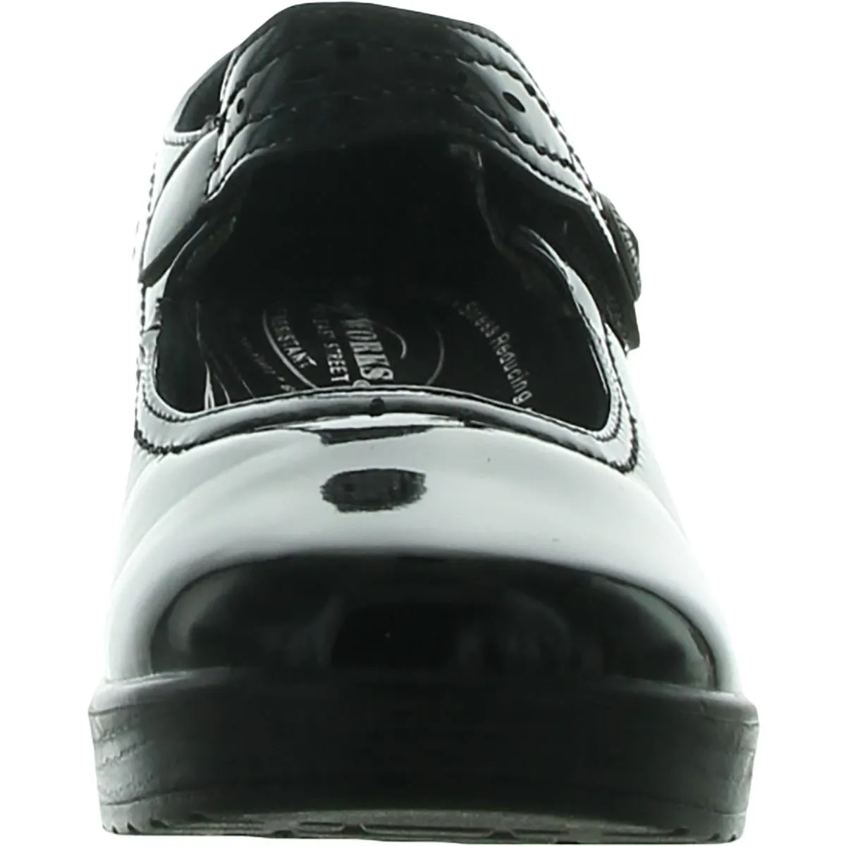 Letsee Womens Patent Adjustable Clogs