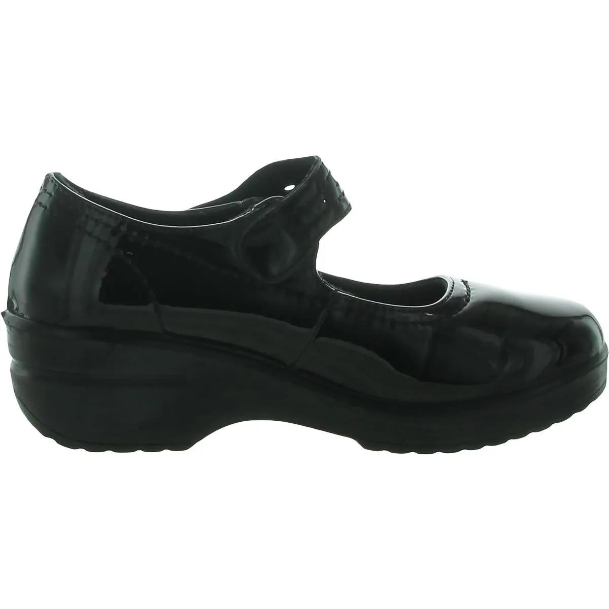Letsee Womens Patent Adjustable Clogs