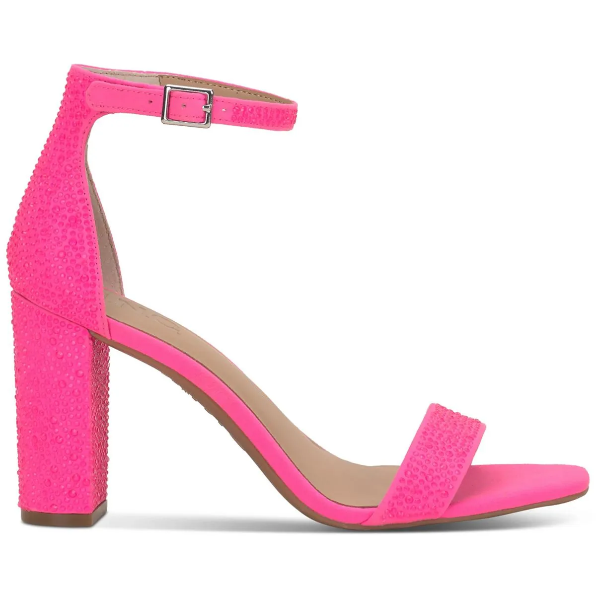 Lexini 2 Womens Rhinestone Heel Sandals