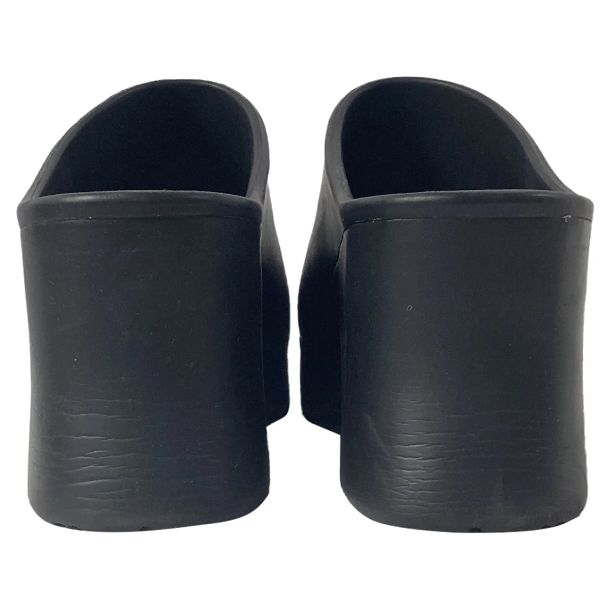 Loewe Terra Foam Platform Clogs in Black Rubber