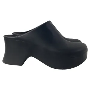 Loewe Terra Foam Platform Clogs in Black Rubber
