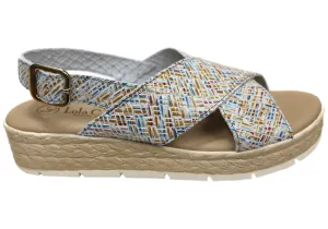 Lola Canales Fonda Womens Spanish Comfort Leather Espadrille Sandals Lola Canales Shoes