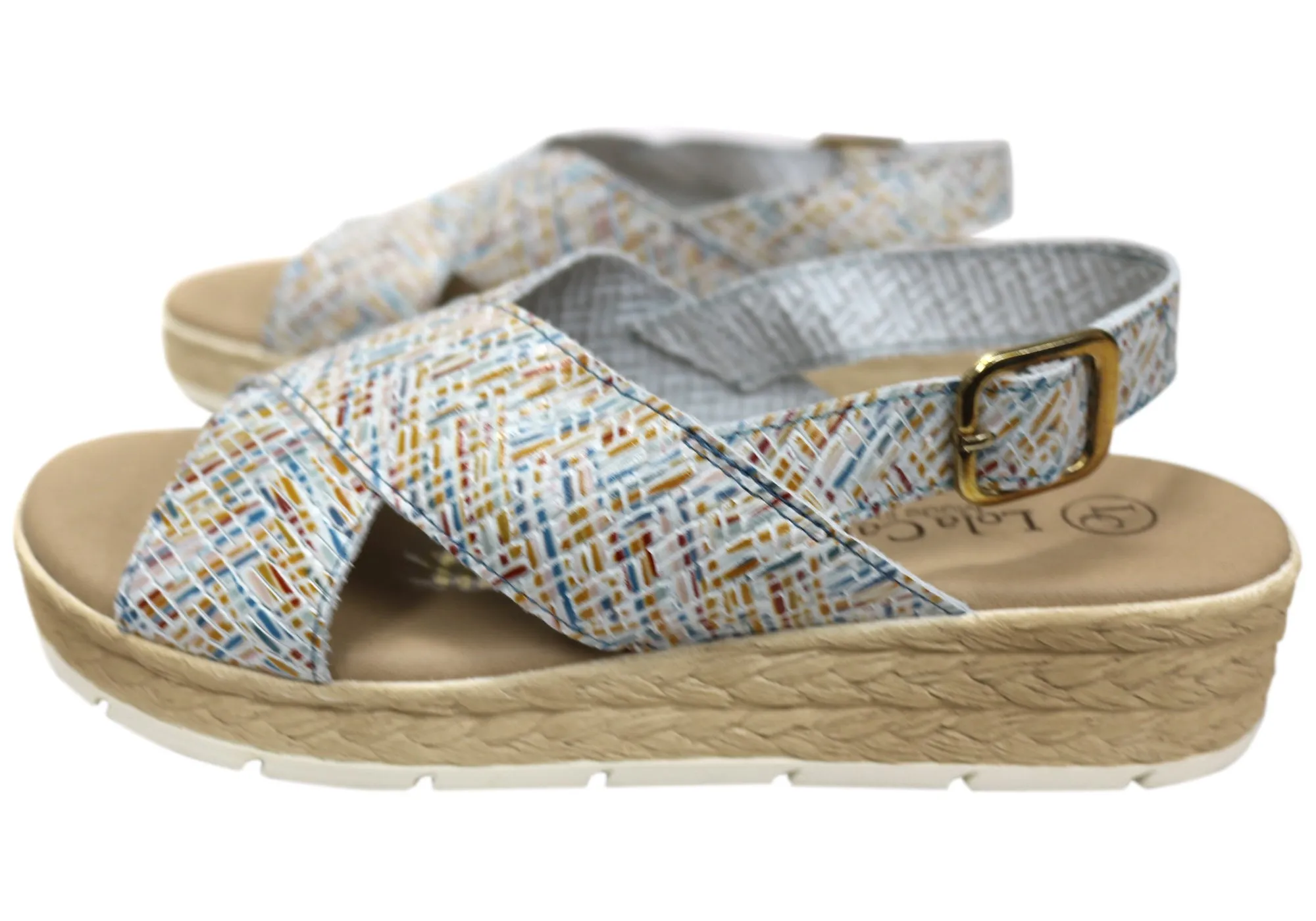 Lola Canales Fonda Womens Spanish Comfort Leather Espadrille Sandals Lola Canales Shoes