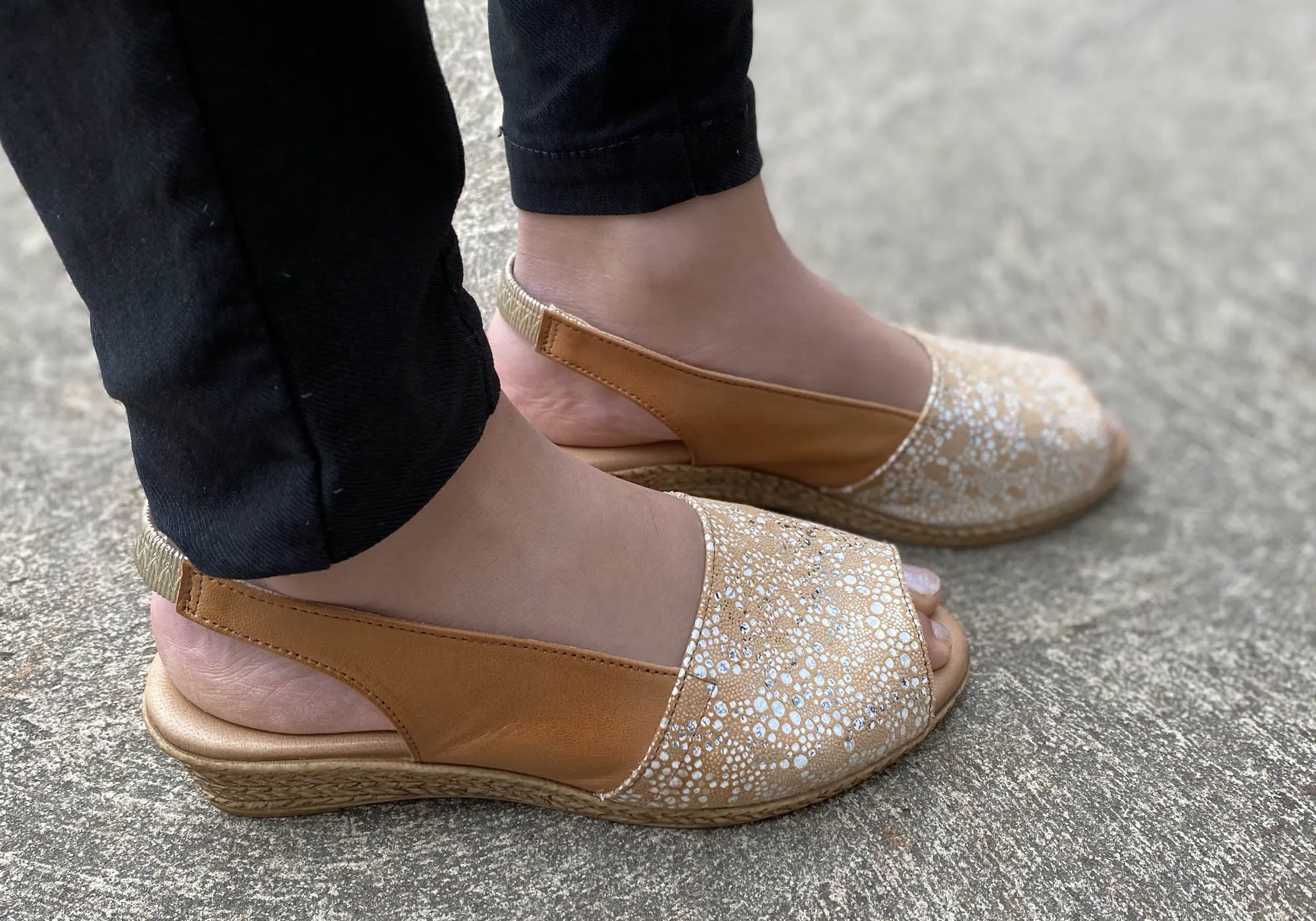 Lola Canales Lulu Womens Comfort Leather Wedge Sandals Made In Spain Lola Canales Shoes