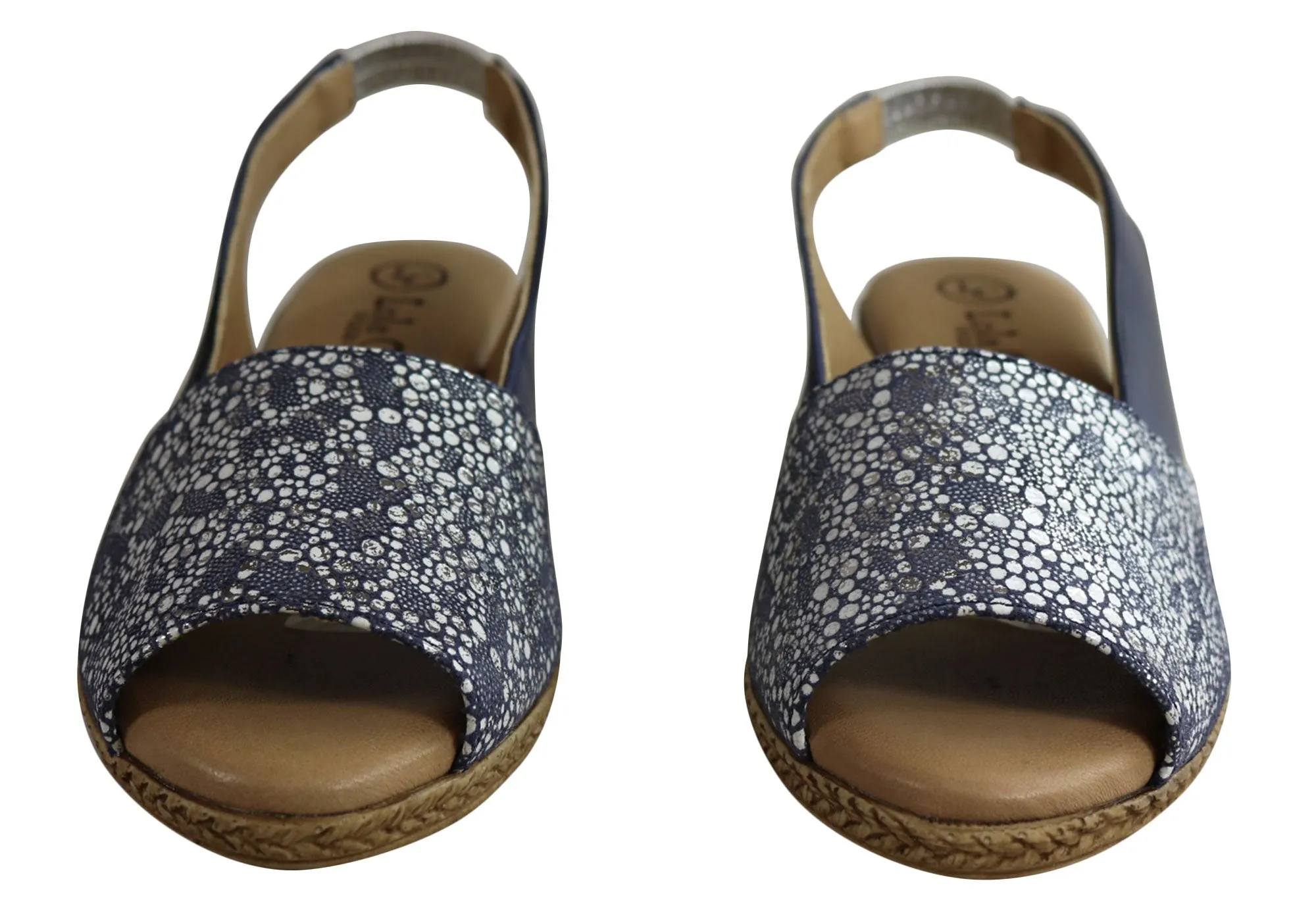 Lola Canales Lulu Womens Comfort Leather Wedge Sandals Made In Spain Lola Canales Shoes