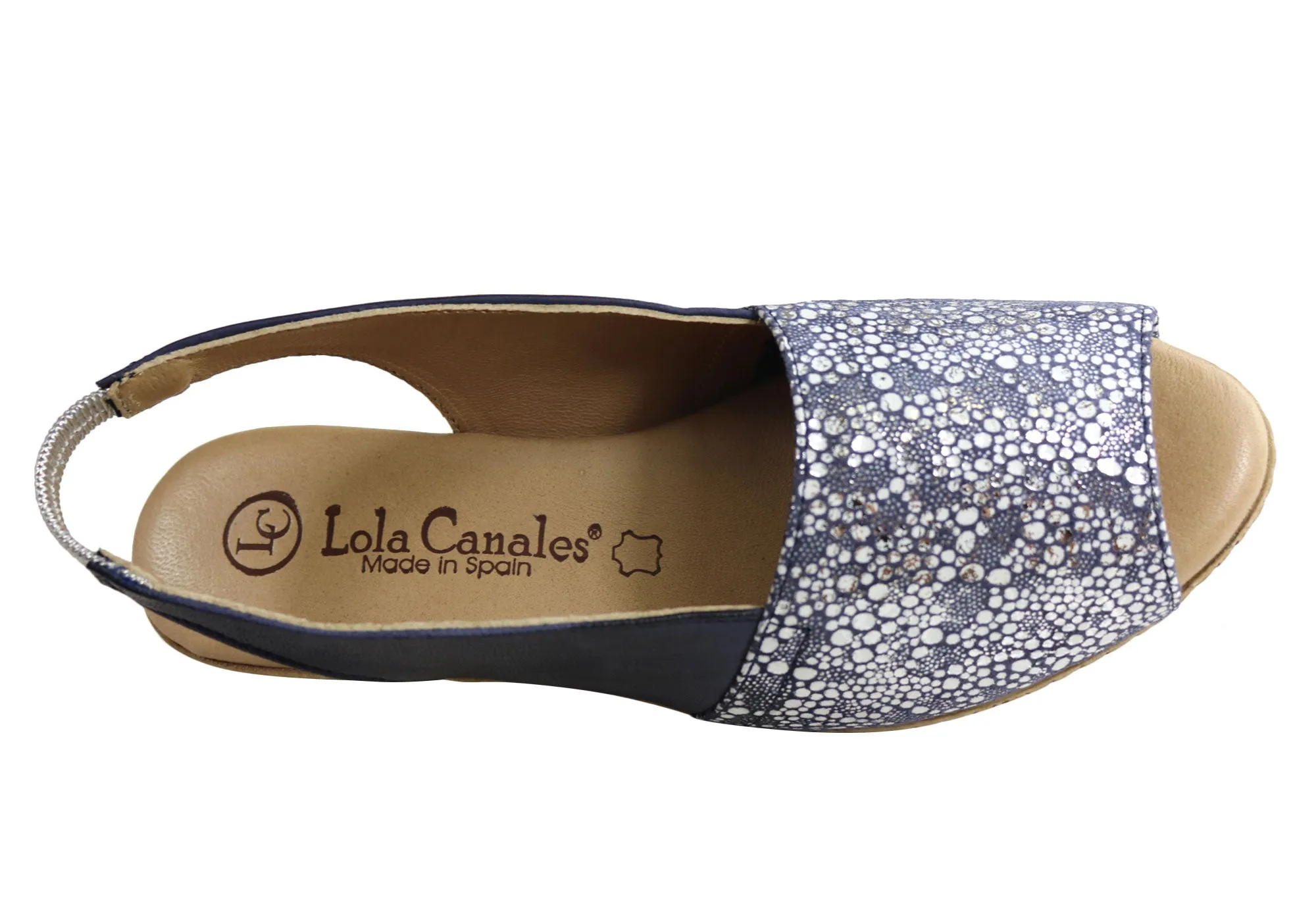 Lola Canales Lulu Womens Comfort Leather Wedge Sandals Made In Spain Lola Canales Shoes