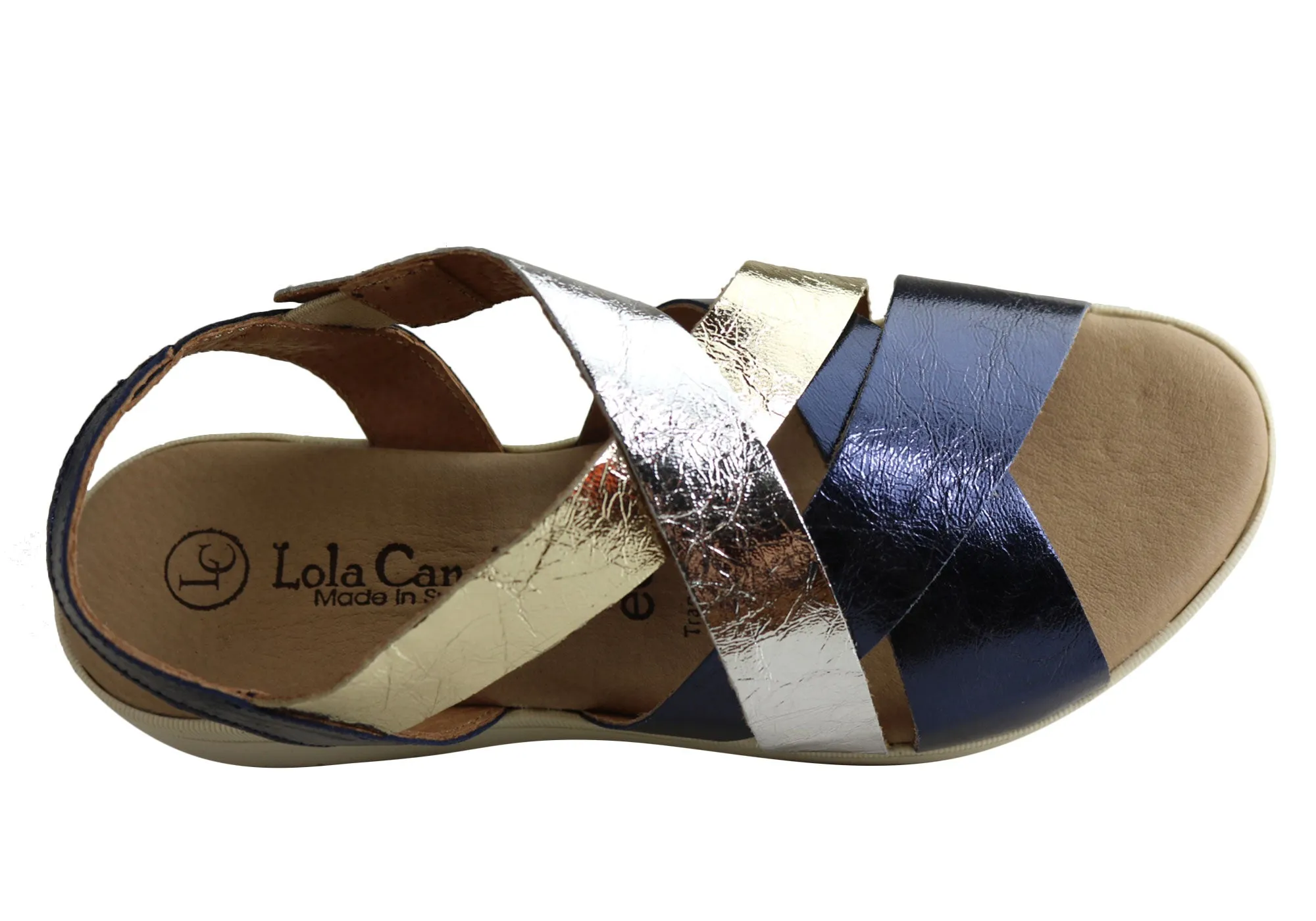 Lola Canales Shimmer Womens Comfortable Leather Sandals Made In Spain Lola Canales Shoes