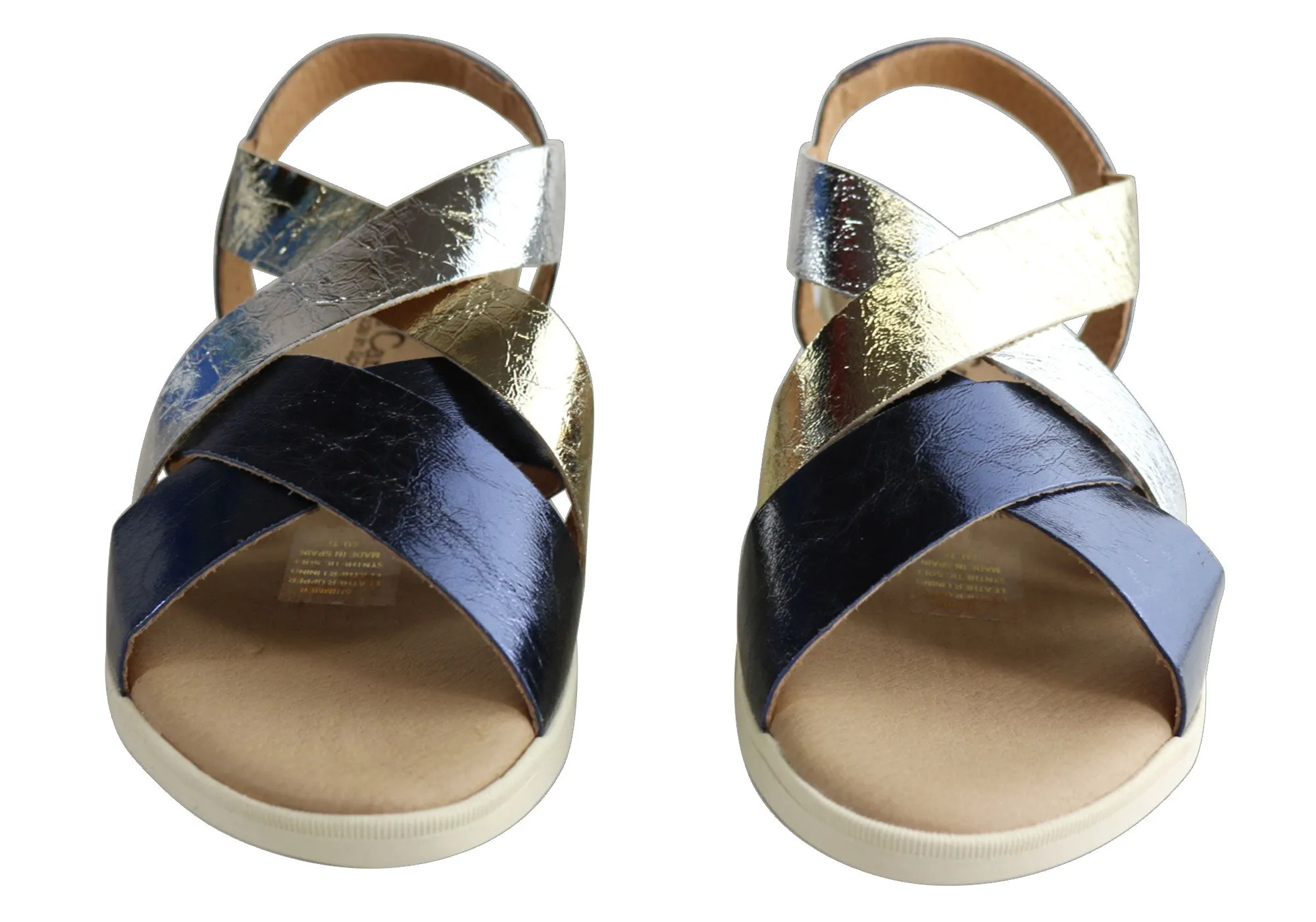 Lola Canales Shimmer Womens Comfortable Leather Sandals Made In Spain Lola Canales Shoes